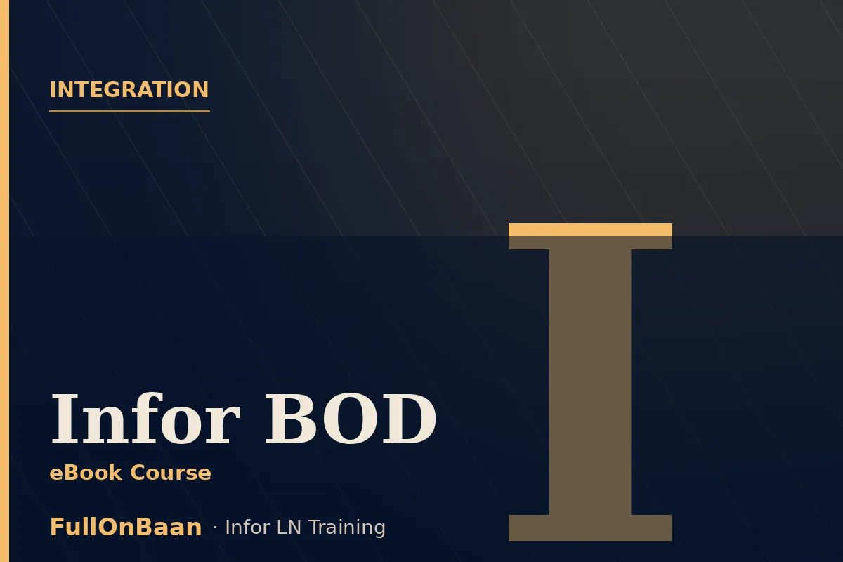 Infor BOD Training — Business Object Documents for Enterprise Integration