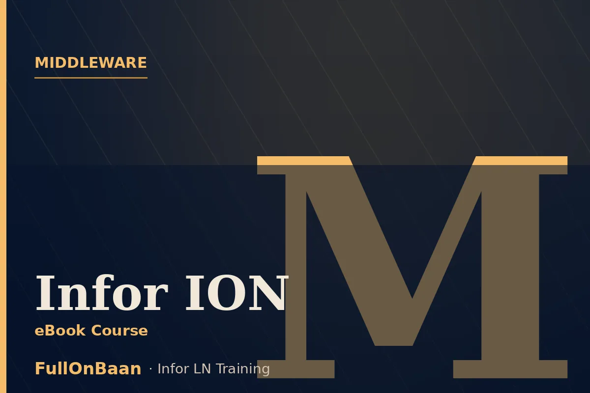 Infor ION Training — Intelligent Open Network, Middleware, API Orchestration